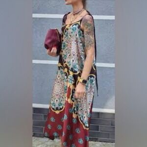 Zara Multicolor Patterned Midi Dress